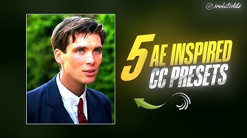 5 Ae Inspired HD CC presets | Alight Motion CC Used By Most ofthe editor | Free Preset #alightmotion