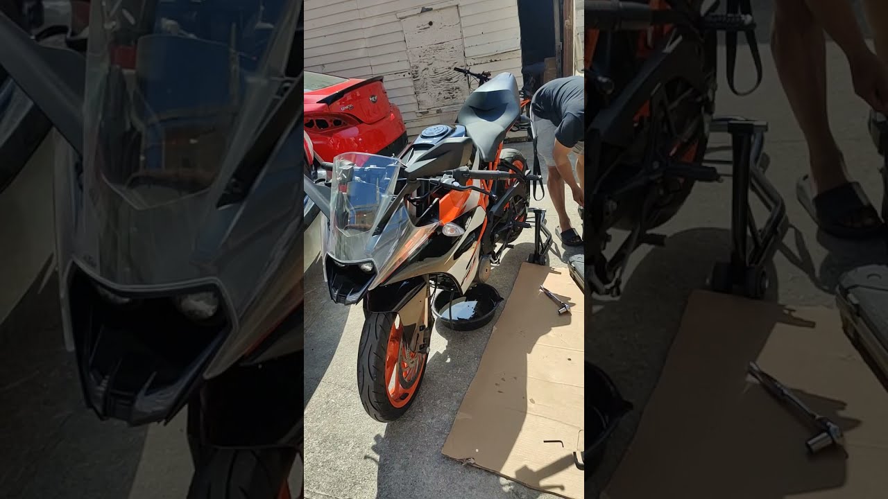 changing the Bike oil for the first time 🥱