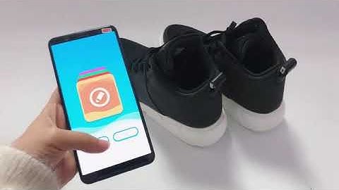 Phone APP controlled led shoes