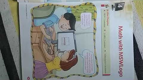 Class-4, Computer, ch-4 maths with mswlogo
