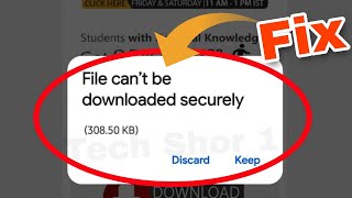 How to Fix File Can't be downloaded securely Problem Solve screenshot 5