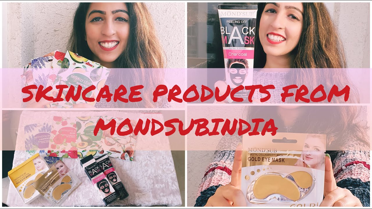 Skincare products from MONDSUBINDIA | FACE MASK| CHARCOAL MASK| COLLAGEN EYE MASK
