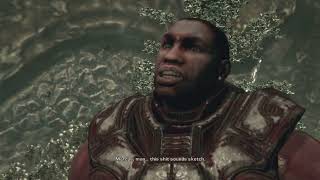 Gears of War 2 - 2-6 Intestinal Fortitude: Death of The Riftworm | Centaur Drop-off Hoffman Cutscene