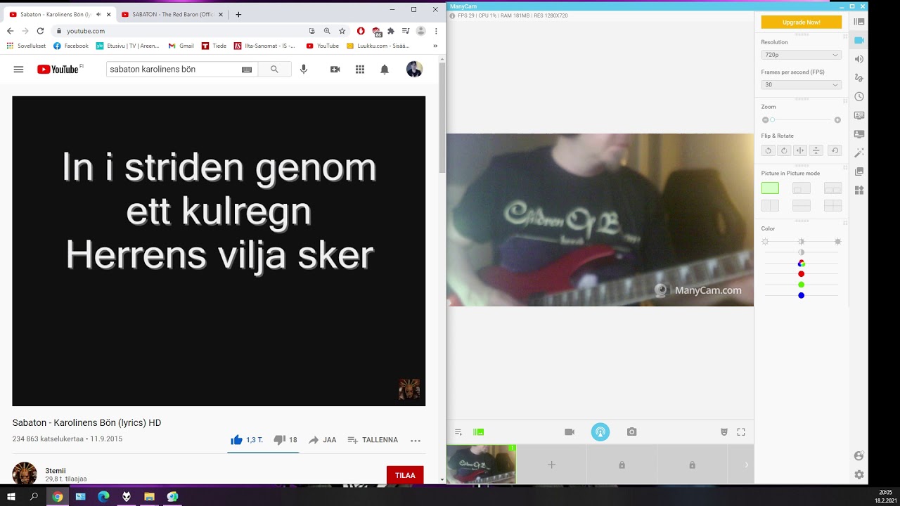 Sabaton Karolinens Bön Beerish Guitarist