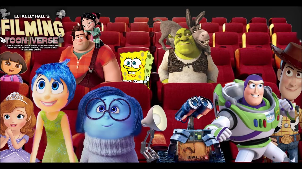 Some Characters In a Cinema (Toon-iverse Head-Canon Picture)