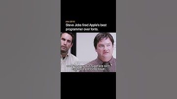 Steve Jobs fired Apple’s best programmer… over fonts.