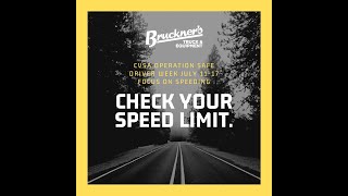 CVSA Operation Safe Driver Week July 11-17 Focus on Speeding