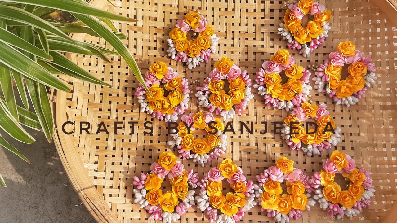 artificial flower jewellery making YouTube