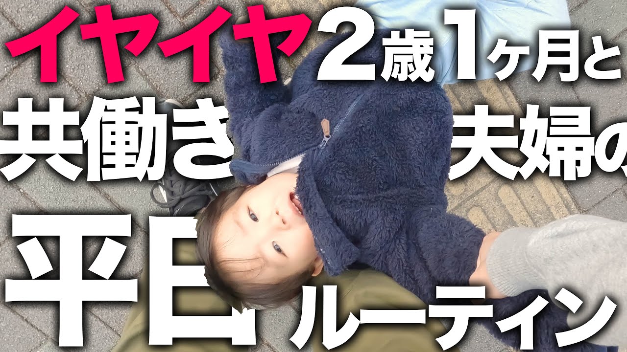 【共働き夫婦の育児】2歳1ヶ月男の子の平日ルーティン！【発語なし】