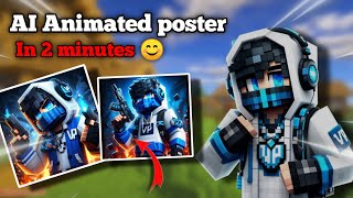 How to make animated poster in mobile || #minecraft #anime #logo screenshot 4