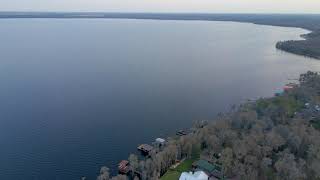 Lake Louisa in Clermont Florida Evening Flight