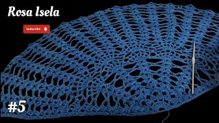 Blouse Piece #5 Crochet Fabric #rosaisela #crochet