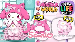 HOW TO MAKE NEW MY MELODY SWEET KITTY SO CUTE SANRIO 🩷 IN AVATAR WORLD AND TOCA BOCA WORLD 😍🌍