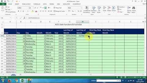 Asset Computer Education Excel 2013 Date Functions in Marathi