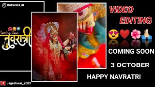 Navratri Status Video Editing 😍 || Navratri Coming Soon Video Editing By Inshot 😲🔥 screenshot 5