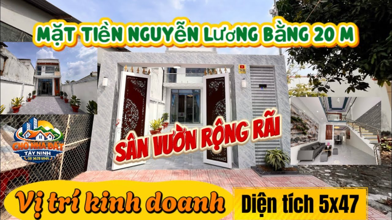 NHÀ LẦU LỬNG MẶT TIỀN NGUYỄN LƯƠNG BẰNG – LONG HOA, TÂY NINH đường lớn – kinh doanh cực đẹp 🔥