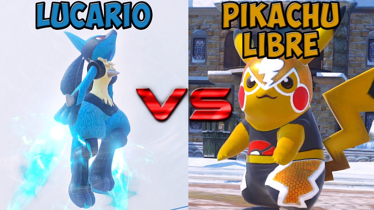 Pokken tournament DX - Lucario vs Pikachu Libre