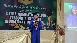 Words of gratitude by Ate Jairah / Grade 6 Graduation/ MSSCI / batch20222023  #gratitudespeech