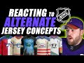 Reacting to NHL Alternate Jersey Concepts!