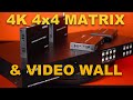 4K Seamless Matrix Switcher With Built-in Video Wall Processor| BG-4K-VP44PRO