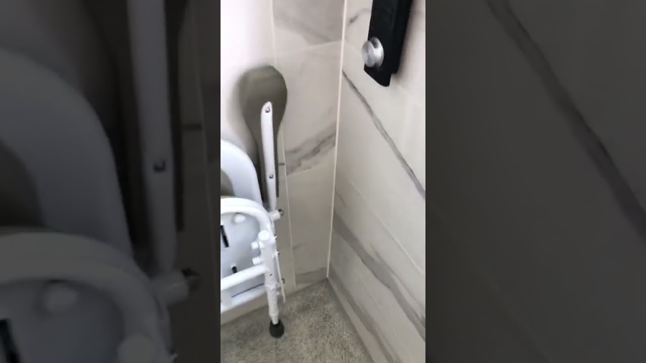 Disabled wet room with digital shower & comfort height toilet