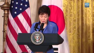President Obama Holds a Press Conference with President Park of South Korea
