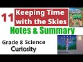 11. Keeping Time with the Skies - Notes & Summary | Class 8 Science -Curiosity