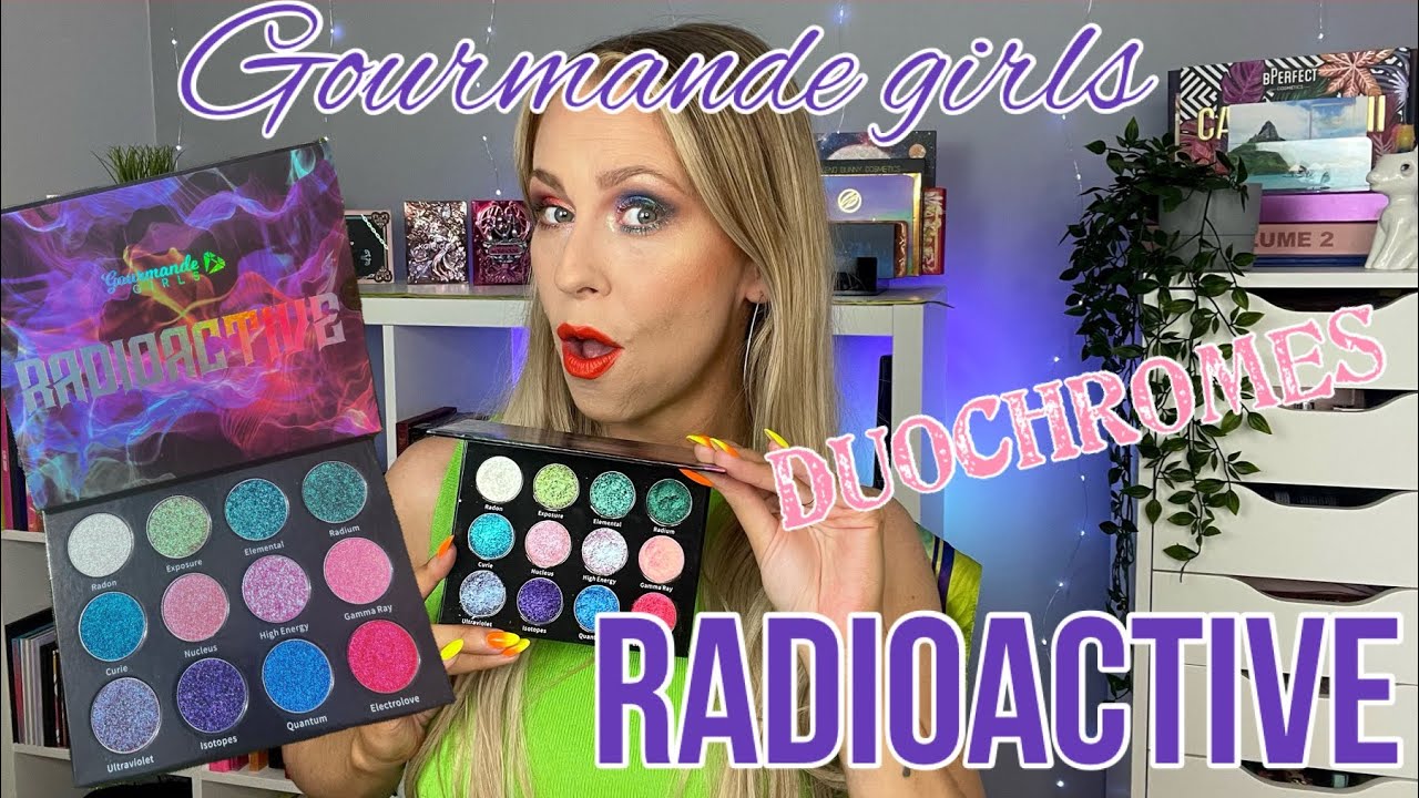 *NEW* RADIOACTIVE PALETTE || Gourmande girls | Swatches & first impressions 