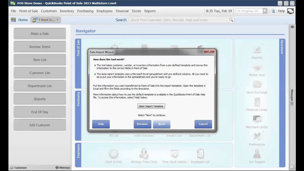 Quickbooks Pos Import Youtube