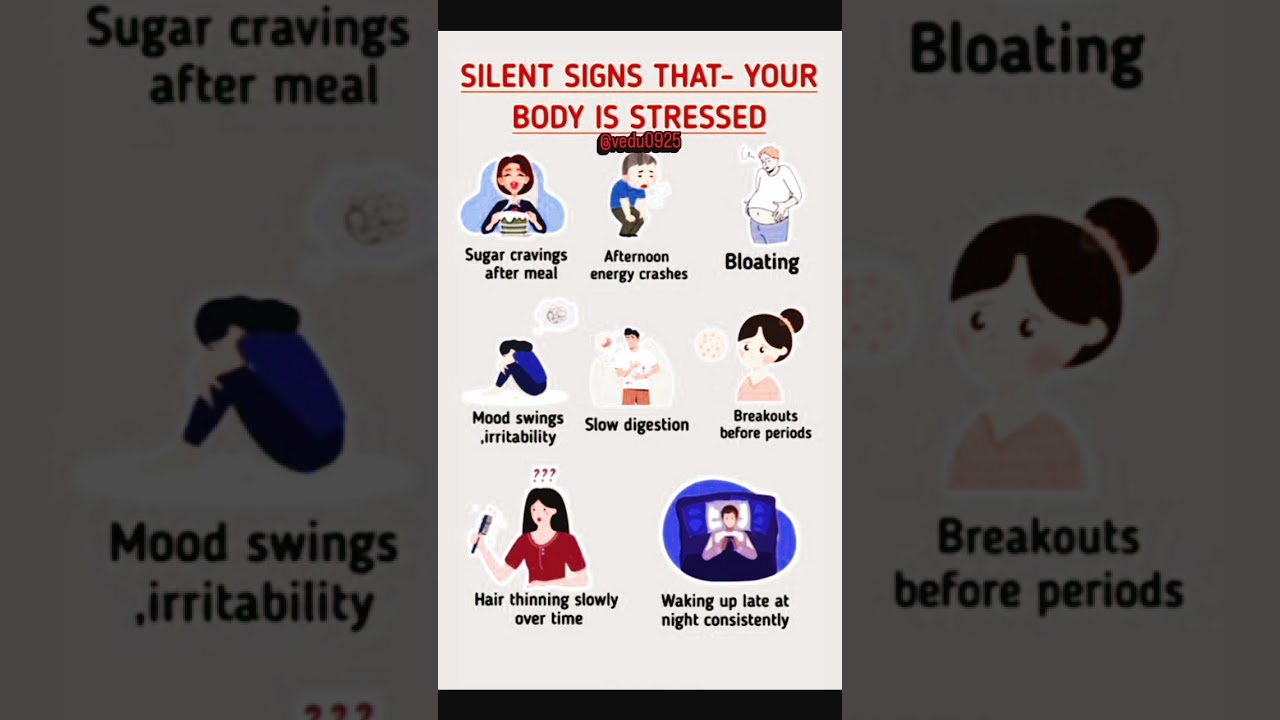 Silent sign that -your body is stressed 👀