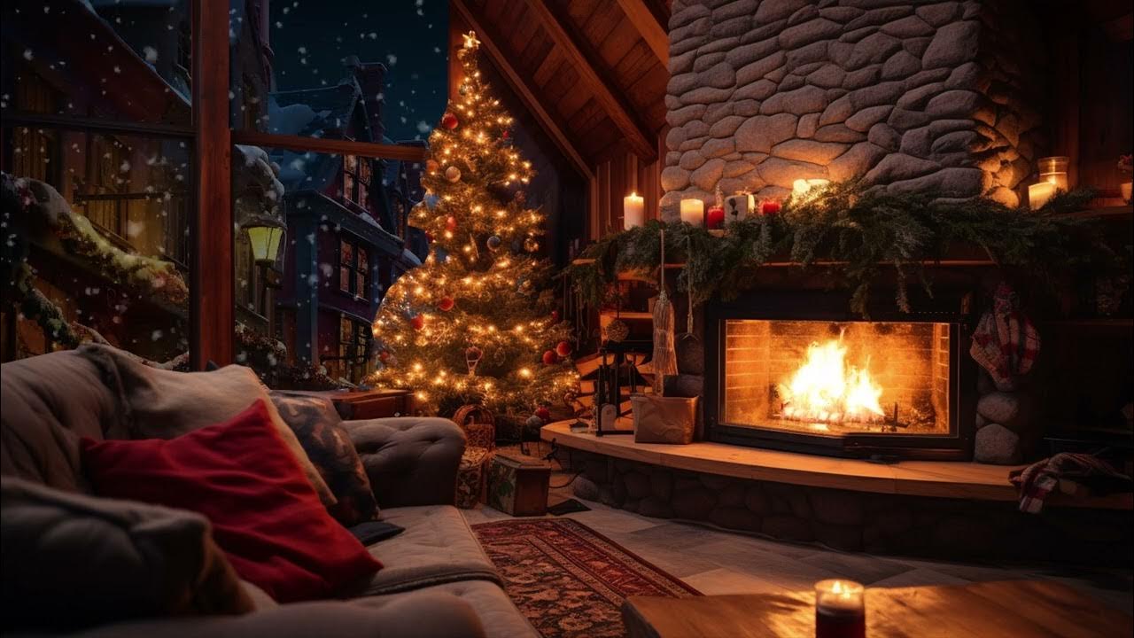 Merry Christmas Hearth Soothing Yule Log Crackling Fire Sounds and