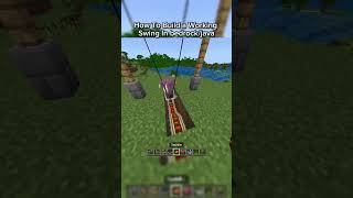 How To Build A Working Swing In Bedrock Java