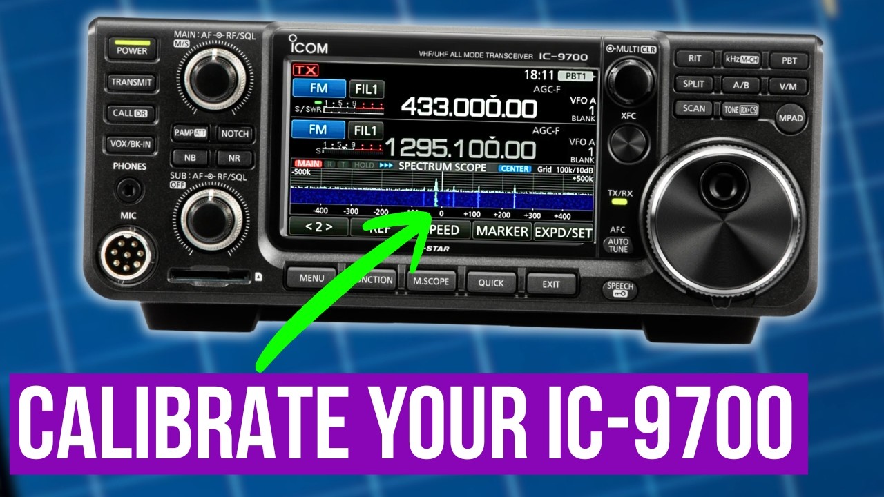 Icom IC-9700 Frequency Reference Calibration Tutorial - YouTube