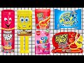 Satisfying ASMR Giant Push Pop Candy Jelly Gummy Food Challenge Mukbang Unboxing Snack Box