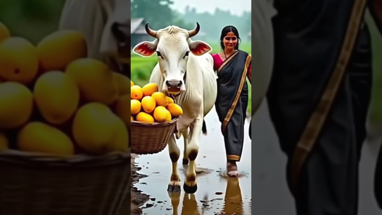 Brave Girl Saves a Pregnant Cow👍 