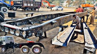 Hino Truck Broken Frame Restored || How To Repair Broken Frame and Convert into 10 Wheel Truck