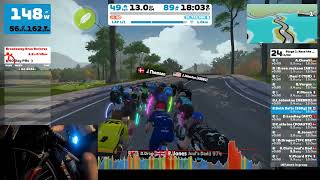 zwift racing  stage 1 race the  worlds, mad ending screenshot 2