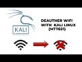 DEAUTHER WIFI WITH KALI LINUX MANUAL CODE SCRIPT PYTHON (MT7601) #attack #wifi #kalilinux