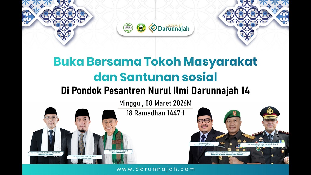 🔴 Live | Buka Bersama Tokoh Masyarakat dan Santunan Sosial