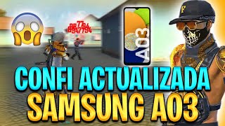 Configuración Para Samsung📲 A03s / A03 Free Fire NUEVA ACTUALIZACIÓN 2023✅