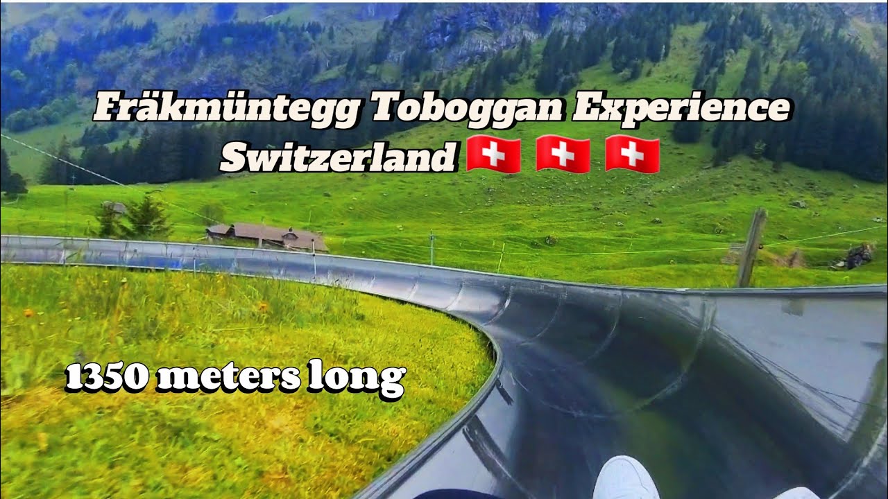 [4k HD] Frakigaudi Summer Toboggan Summer toboggan run in Hergiswil