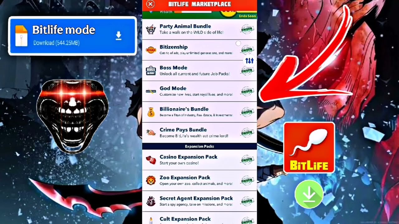 BitLife MOD APK (God Mode & Bitizenship) | Unlock Everything & Live Your Best Virtual Life!