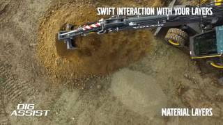 Dig assist, material layers