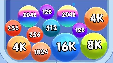 2048 Ball Buster Blob Merge 3d - Unlock Levels 4k,8k,16k,32k,64k Part 2