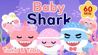 🦈 Soft Baby Shark for Bedtime | 60 Minutes of Calm Ocean Sounds & Music 🌊 screenshot 1