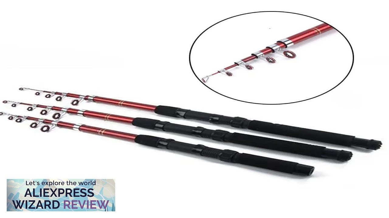 1.5-3.0m Outdoor Fiberglass Sea Rod Telescopic Retractable Spinning Fishing Rod Pole Fishing Review
