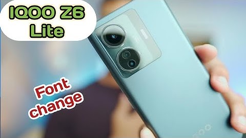 How To Change Font Style In Iqoo Z6 Lite, Iqoo Z6 Lite,Font Change Setting