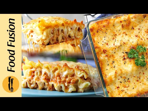 Easy Chicken Lasagna in Dawlance Convection Microwave Oven -  Recipe by Food Fusion