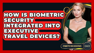 How Is Biometric Security Integrated Into Executive Travel Devices? - Etiquette for Executives