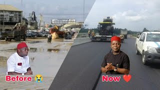 GOVERNOR OTTI IS WORKING: ABIANS ECHOES IN JOY AS ABA PORT HARCOURT ROAD GETS TO COMPLETION STAGE Resimi